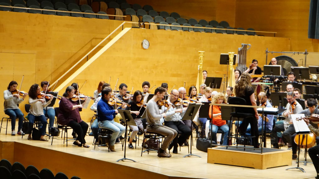 Assaig a l'Auditori de Barcelona
